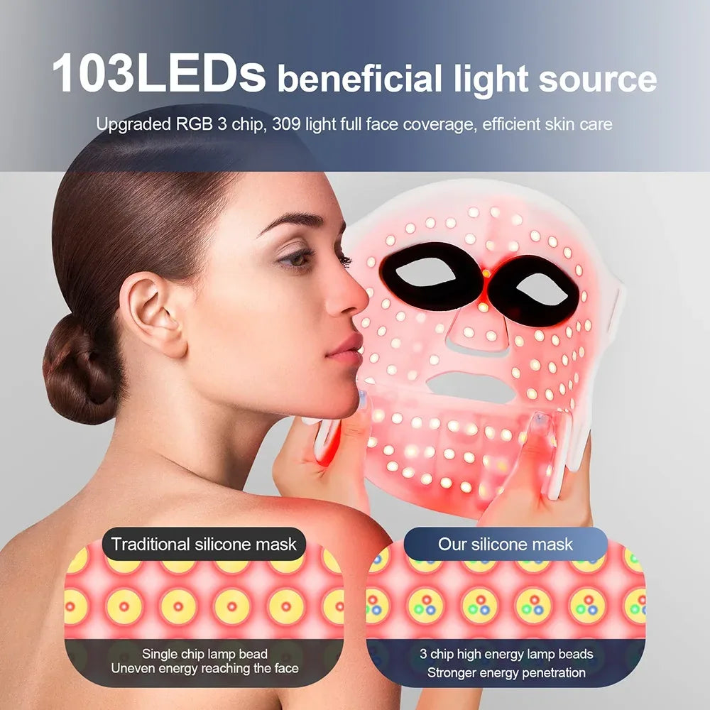 Masque LED Anti-Âge Visage et Cou