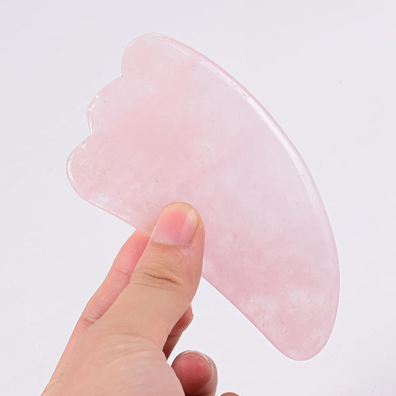 Coffret Rouleau & Gua Sha en Quartz Rose Naturel