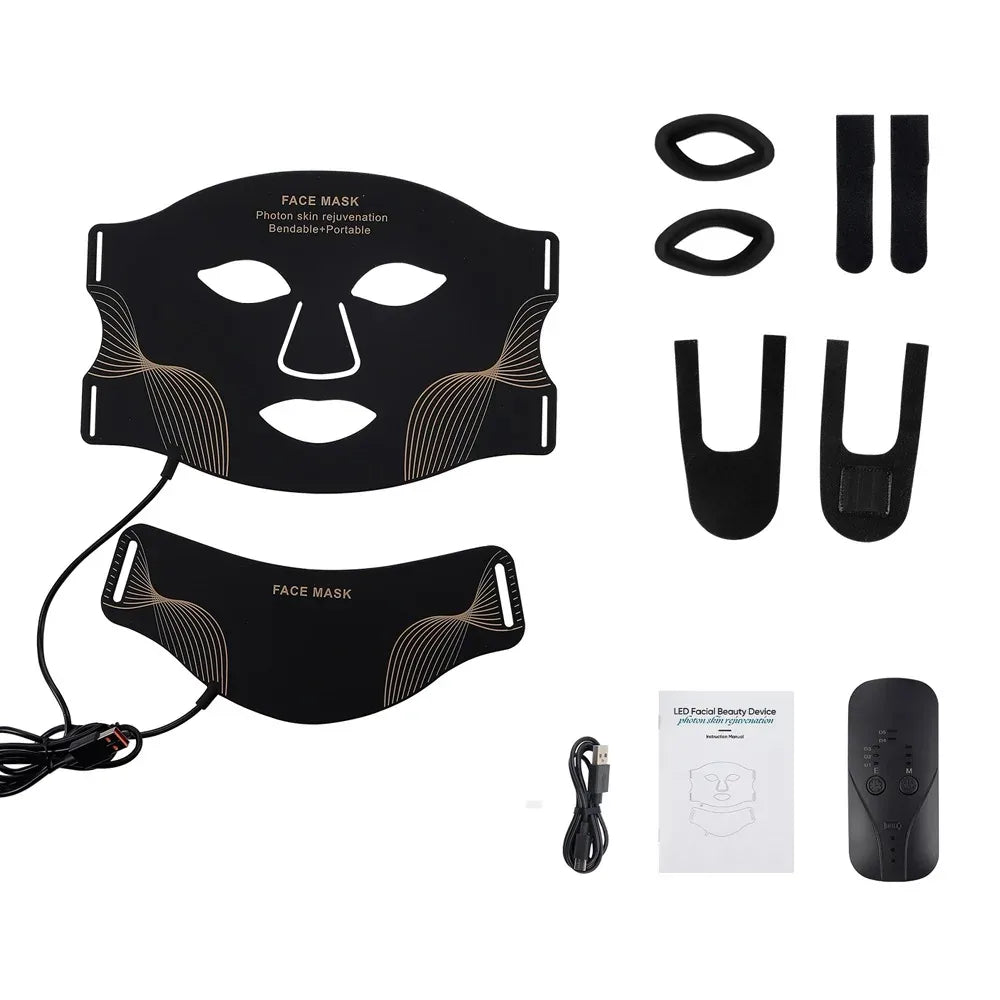 Masque LED Anti-Âge Visage et Cou